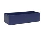 Basic Kunststoffgefäße rechteckig 100/22/24 cm RAL 9010 reinweiß struktur lackiert